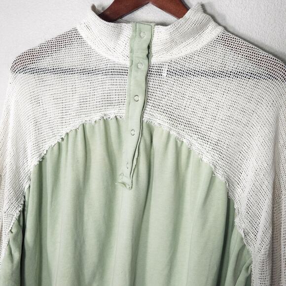Out From Under Women’s Sweatshirt Retro Y2K Indie Athleisure Mesh Tie Hem Sz M - Picture 3 of 9
